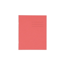 Classmates 8x6.5" Exercise Book 48 Page, Plain, Red - Pack of 100